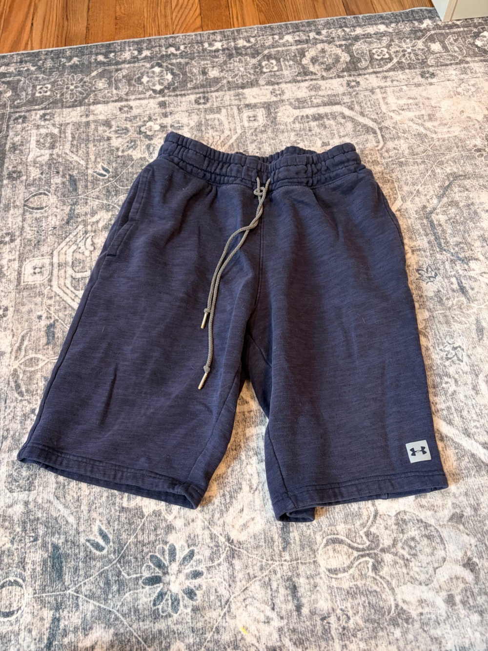 Under Armour Navy Blue Men's Athletic Drawstring Shorts